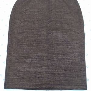 APT.9 Brown and gold pencil SKIRT